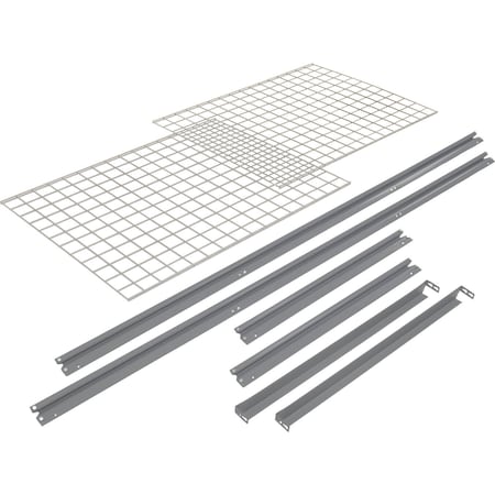 Global Industrial Additional Level For 96W x 48D High Capacity Rack Wire Deck, Gray 581105GY
